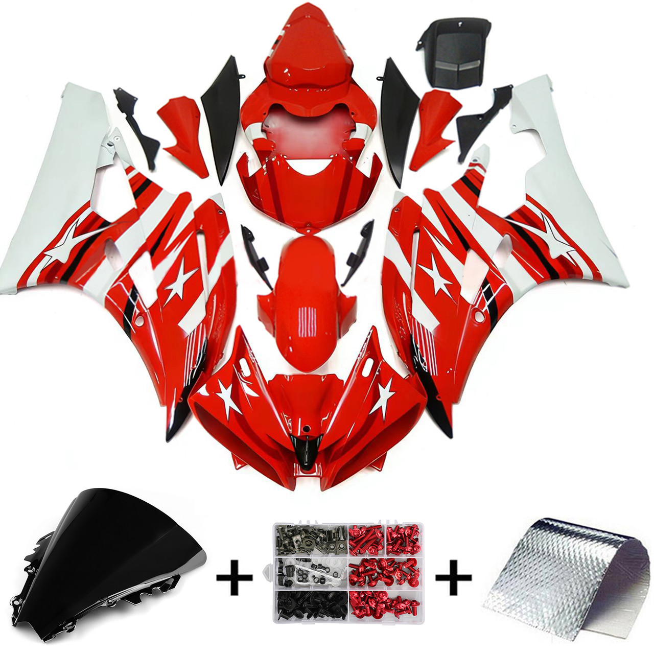 2006-2007 Yamaha YZF 600 R6 Amotopart Fairing Kit Generic #161