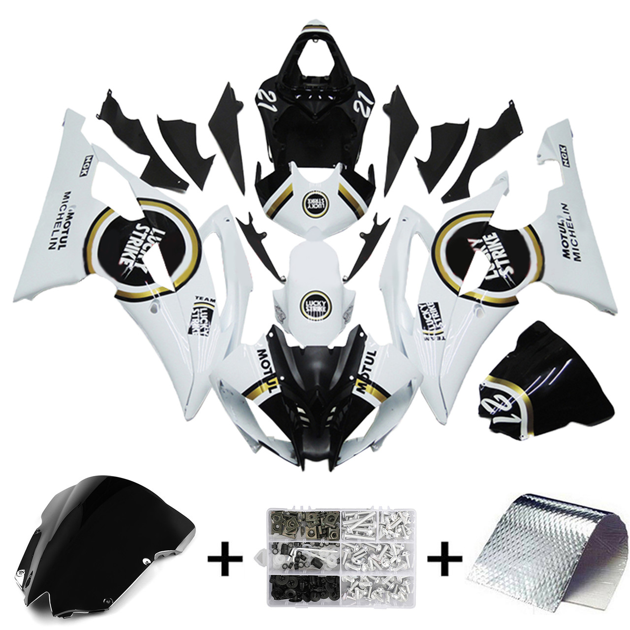 2008-2016 Yamaha YZF 600 R6 Amotopart Fairing Kit Generic #202