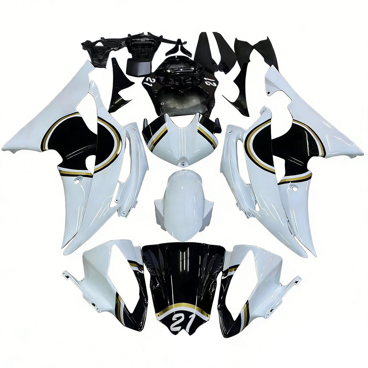 2008-2016 Yamaha YZF 600 R6 Amotopart Fairing Kit Generic #202