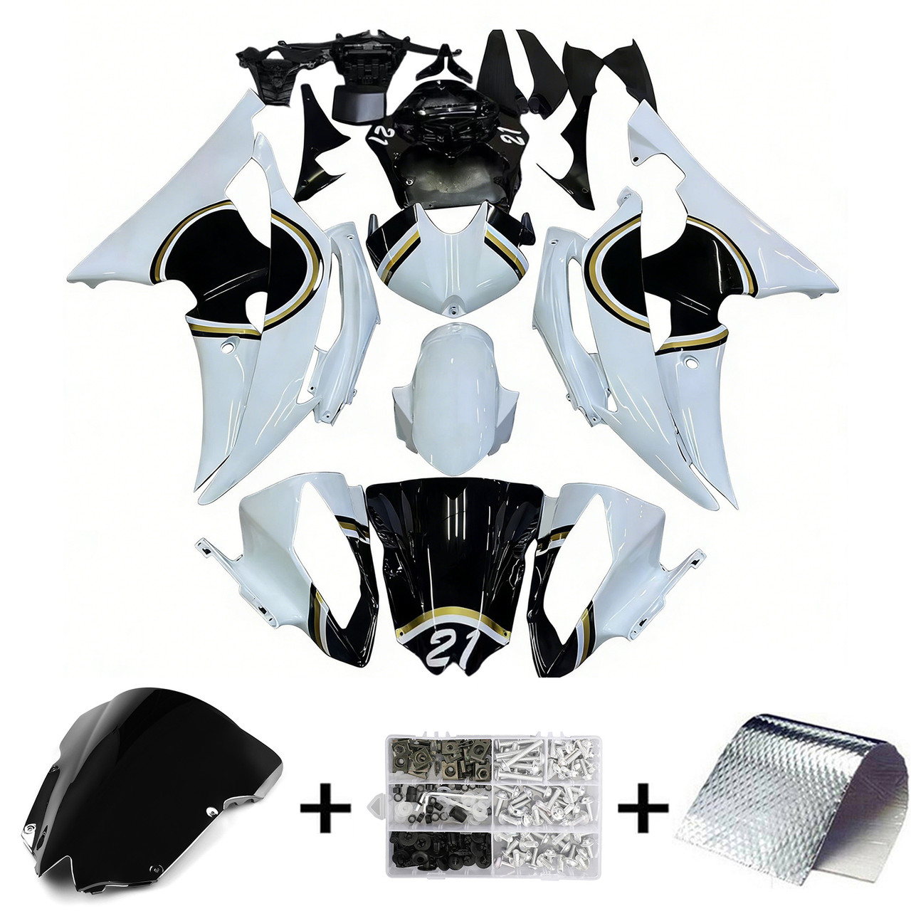 2008-2016 Yamaha YZF 600 R6 Amotopart Fairing Kit Generic #202