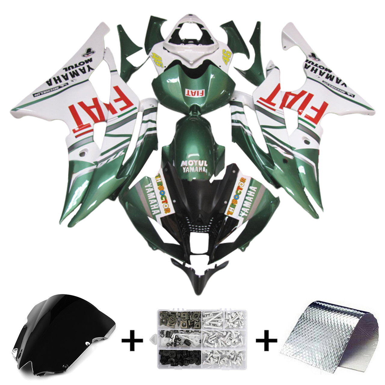 2008-2016 Yamaha YZF 600 R6 Amotopart Fairing Kit Generic #206