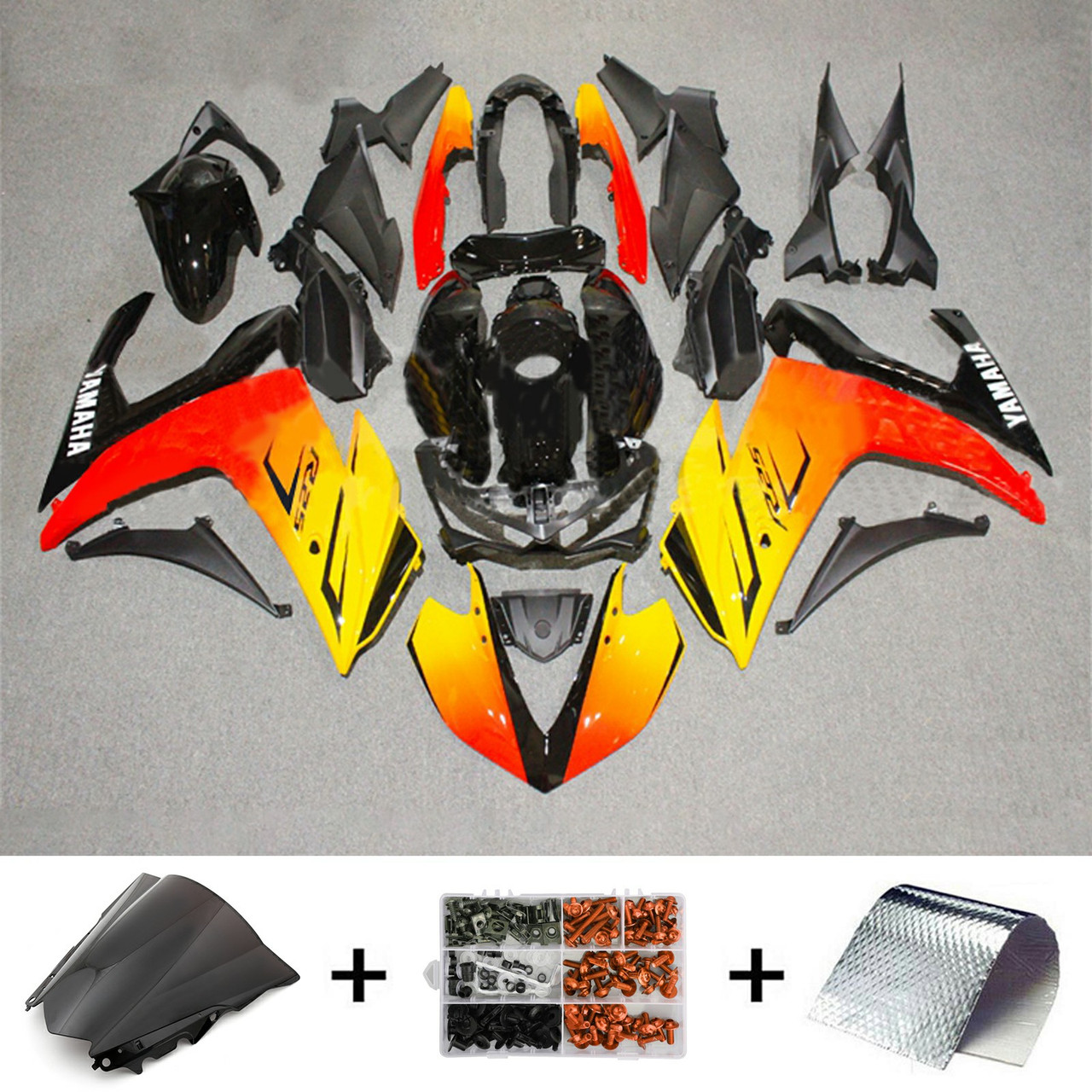 2014-2018 Yamaha YZF R3 Amotopart Fairing Kit Generic #152