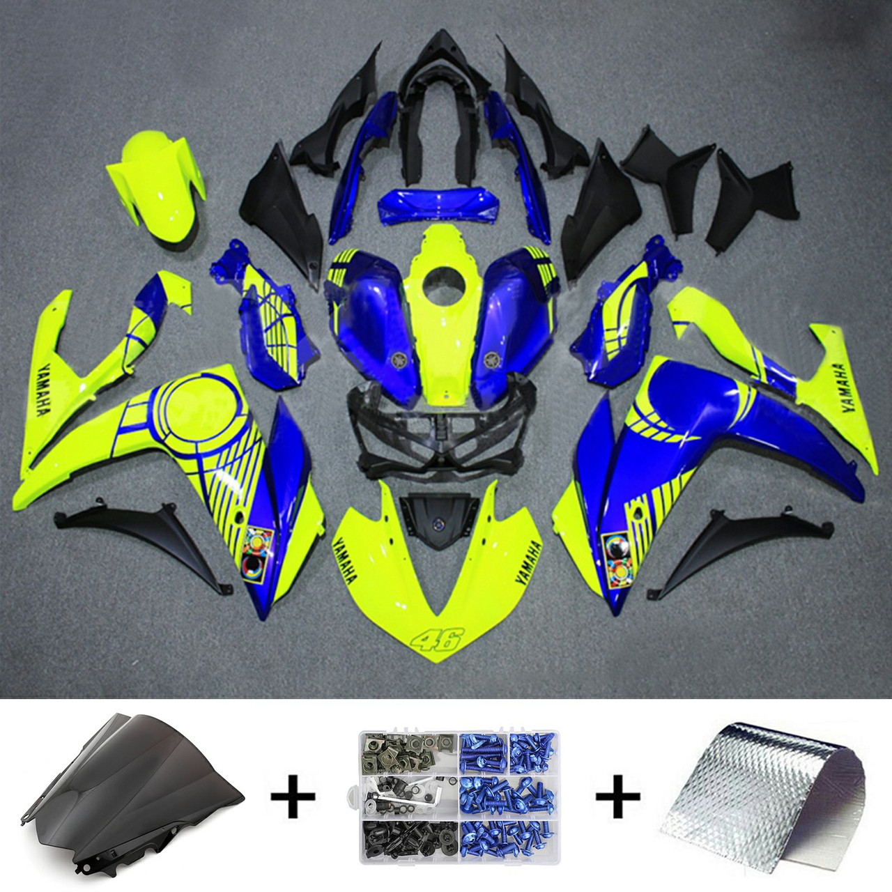 2014-2018 Yamaha YZF R3 Amotopart Fairing Kit Generic #160