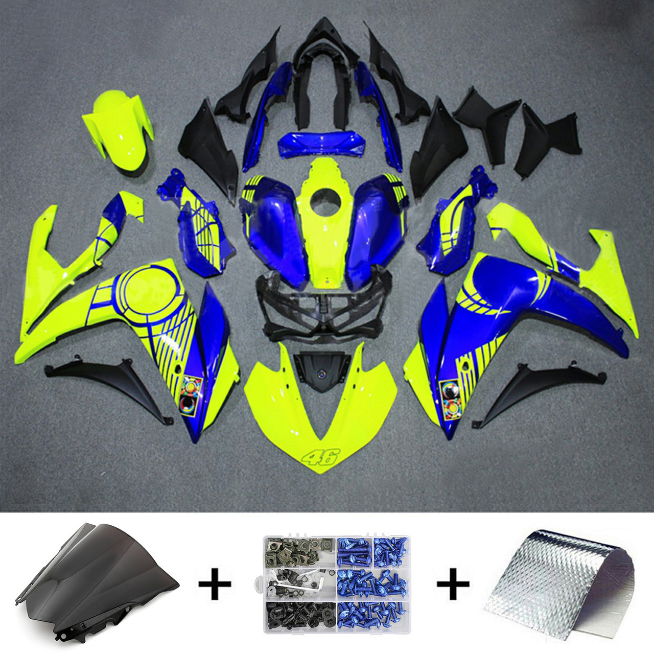 2014-2018 Yamaha YZF R3 Amotopart Fairing Kit Generic #160