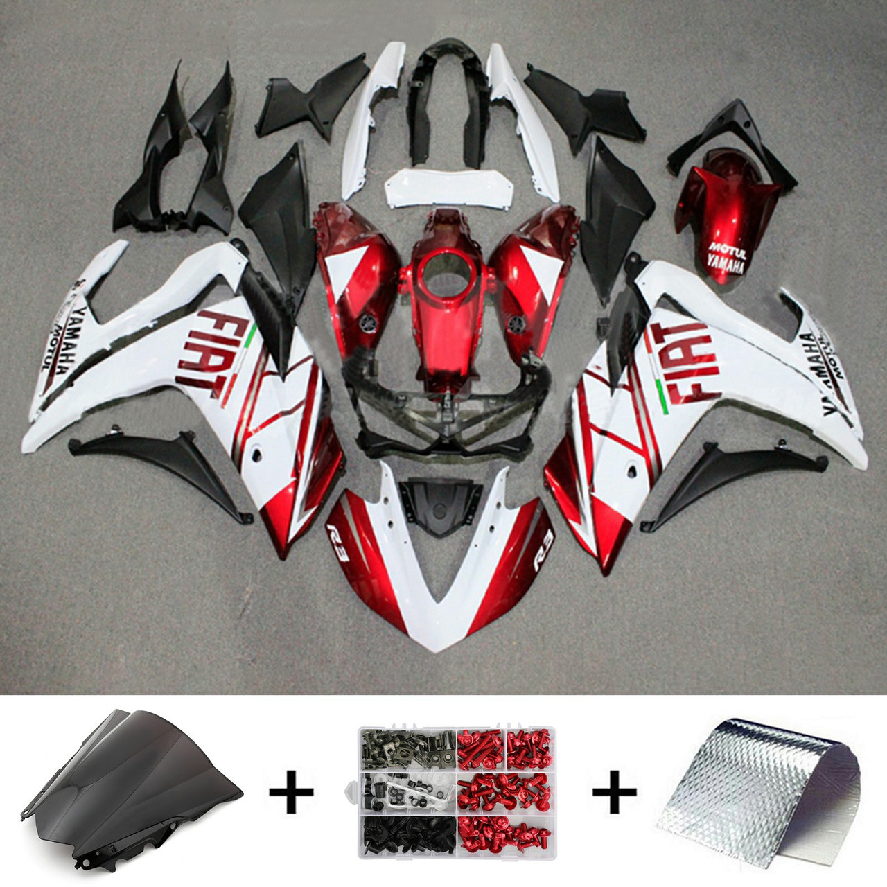 2014-2018 Yamaha YZF R3 Amotopart Fairing Kit Generic #161