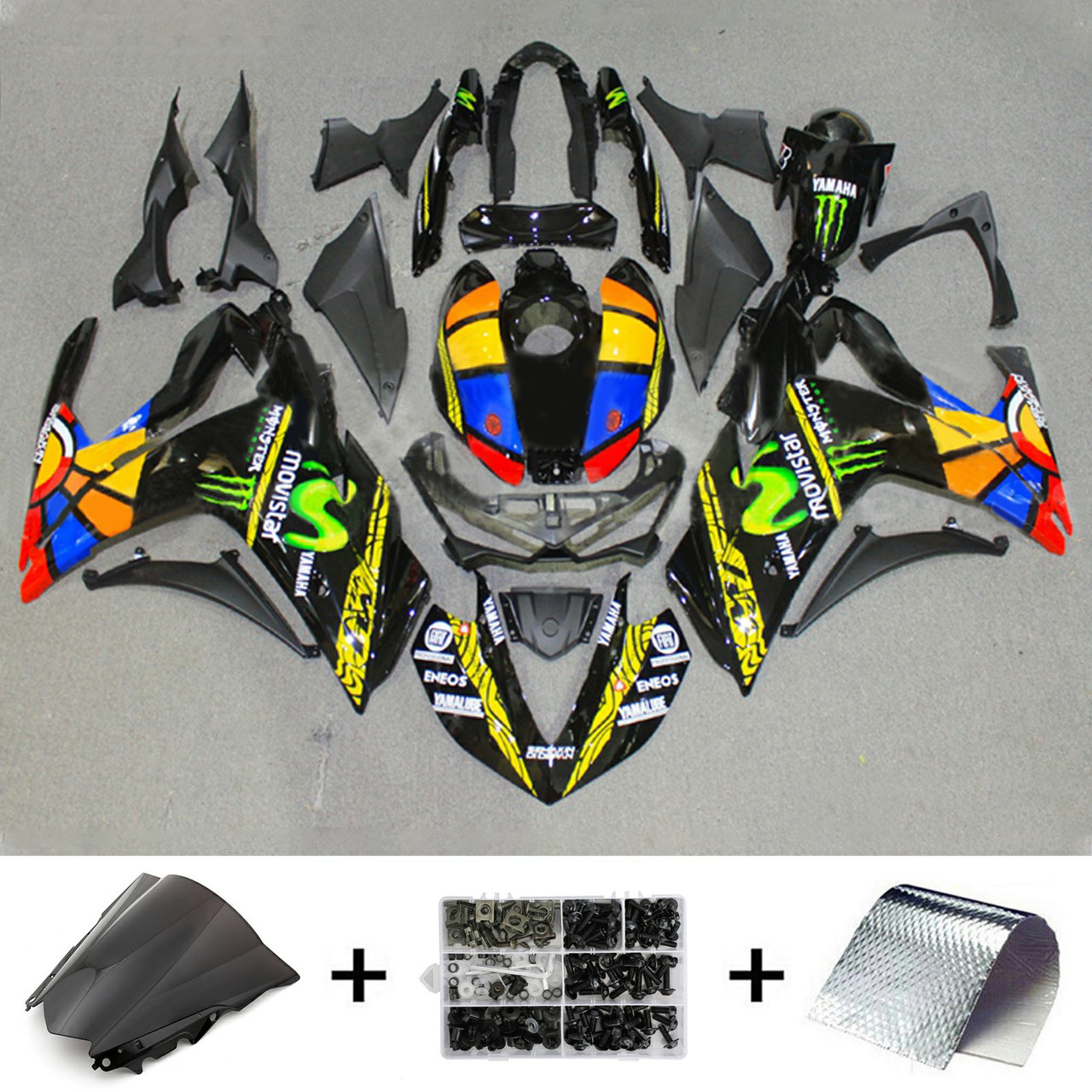 2014-2018 Yamaha YZF R3 Amotopart Fairing Kit Generic #164