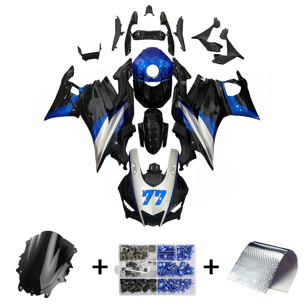 2019-2021 Yamaha YZF R3/R25 Amotopart Fairing Kit Generic #131