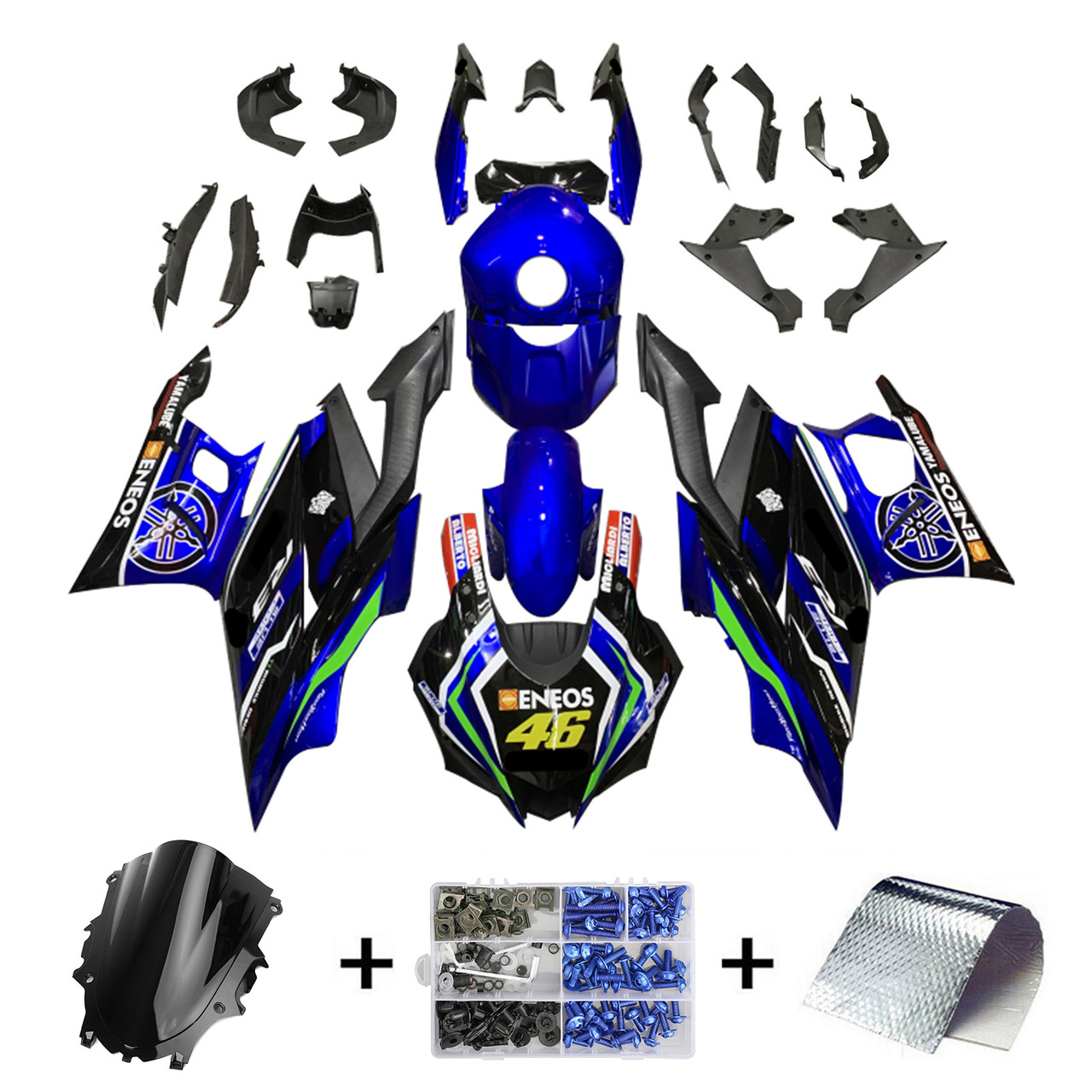 2019-2021 Yamaha YZF R3/R25 Amotopart Fairing Kit Generic #161