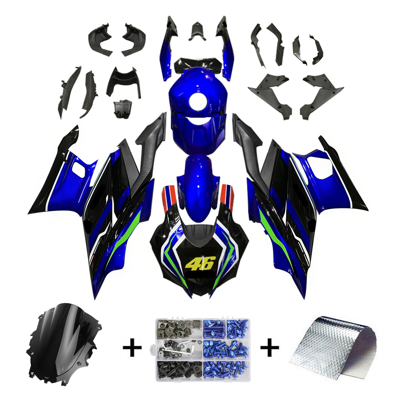 2019-2021 Yamaha YZF R3/R25 Amotopart Fairing Kit Generic #161