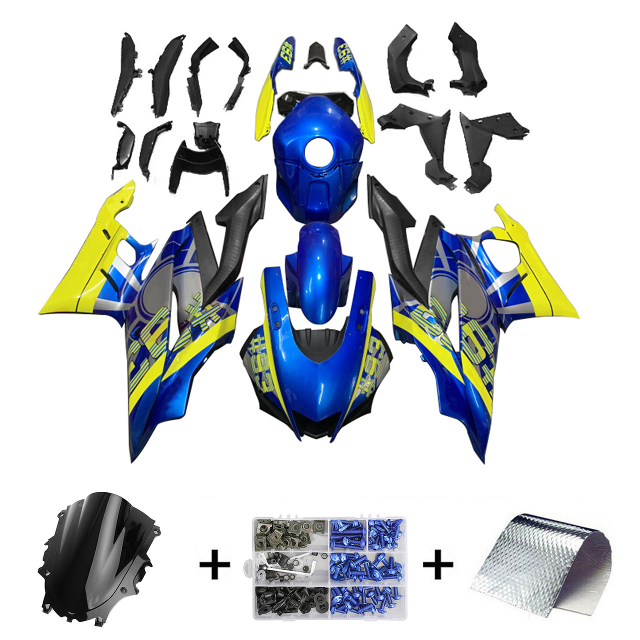 2019-2021 Yamaha YZF R3/R25 Amotopart Fairing Kit Generic #162