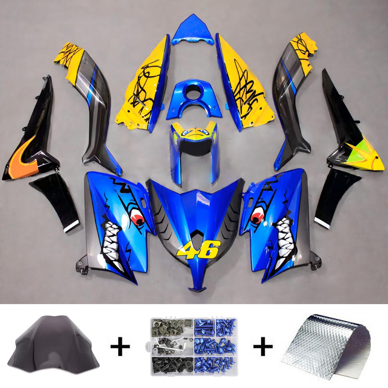 2012-2014 Yamaha TMAX530 Amotopart Fairing Kit Generic #126