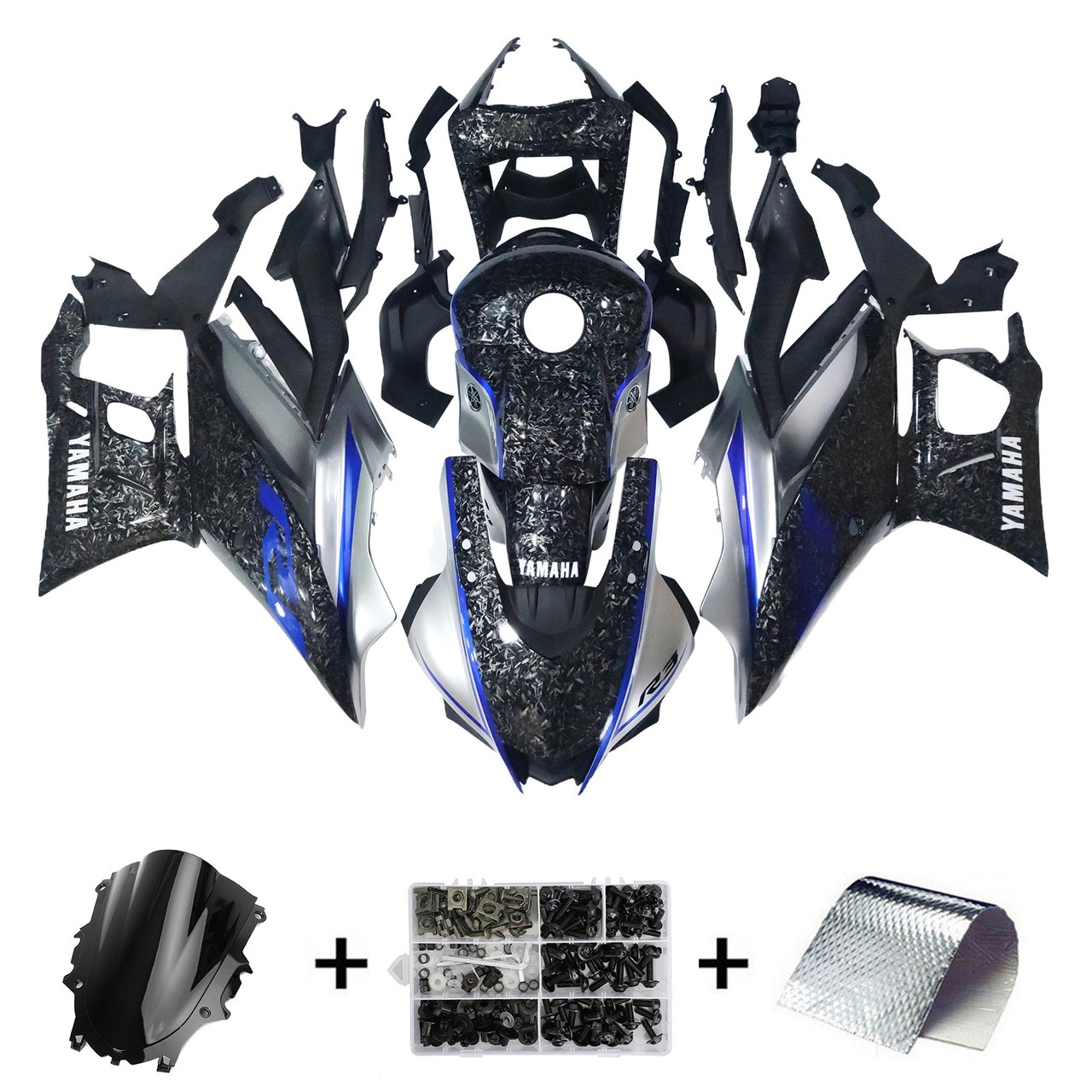2022-2023 Yamaha YZF R3/R25 Amotopart Fairing Kit Generic #131 
