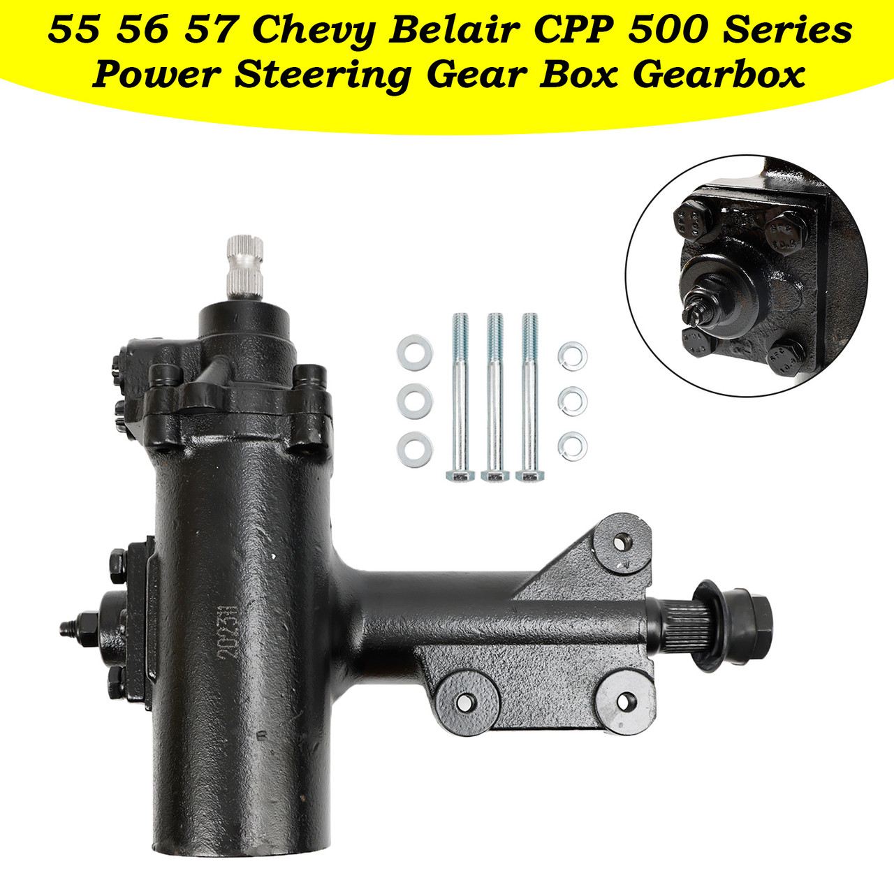 Power Steering Gear Box Quick Ratio For 55 56 57 Chevy Belair CPP 500 Series