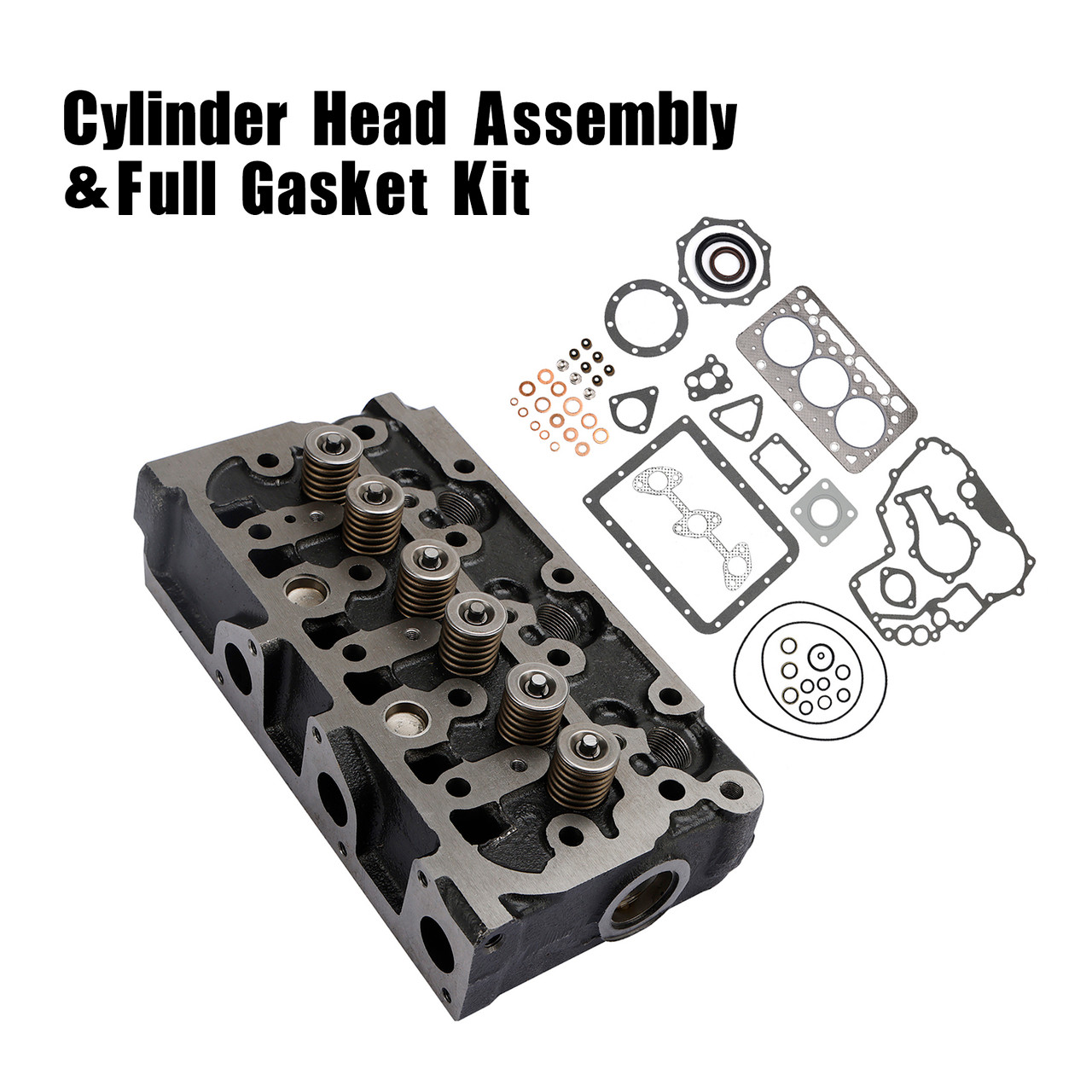 Complete Cylinder Head Assy+Gasket Kit For Kubota D722 Excavator Lawn Tractor