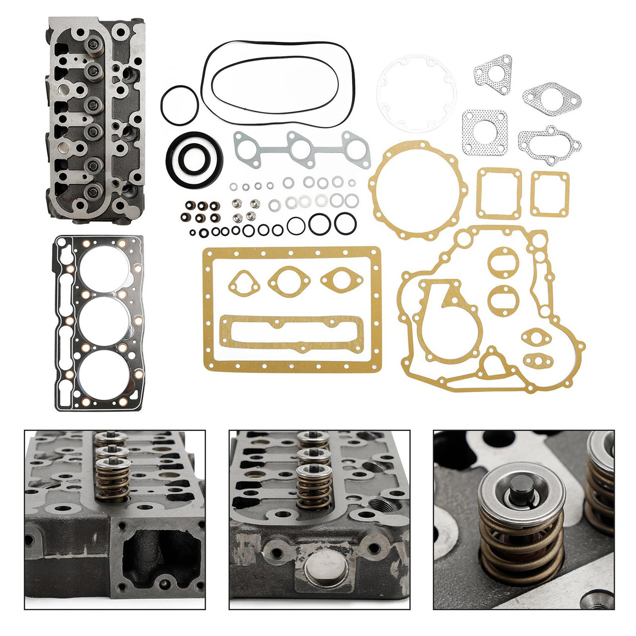 D1005 Complete Cylinder Head With Full Gasket Kit For Kubota D1005 Engine