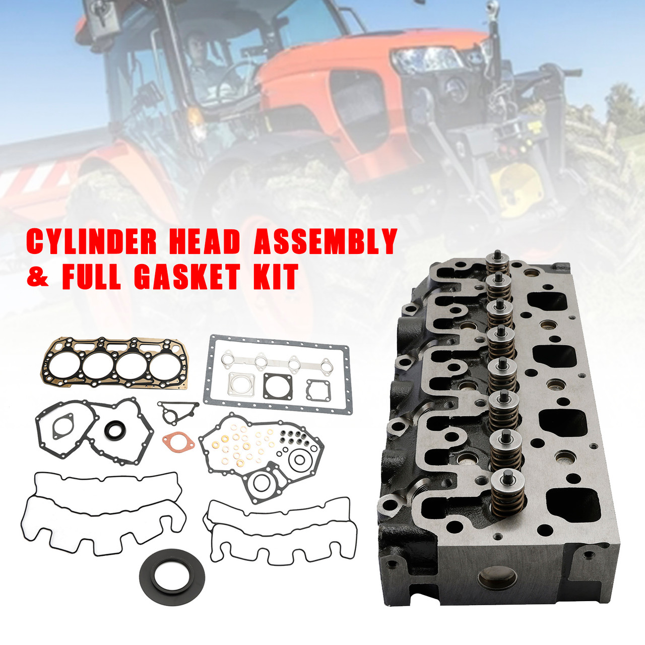 Complete Cylinder Head With Gasket Kit For Perkins Engine 404C-22 Cat 3024C