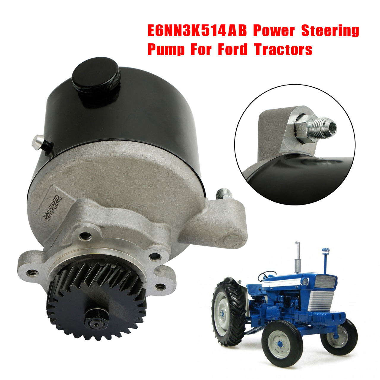 E6NN3K514AB Power Steering Pump For Ford Tractors 5110 5610 6610 7610