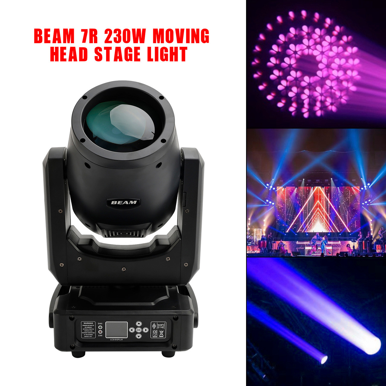 Beam 7R 230W Moving Head Stage Light DMX Beam Wash Light DJ Disco Bar Party