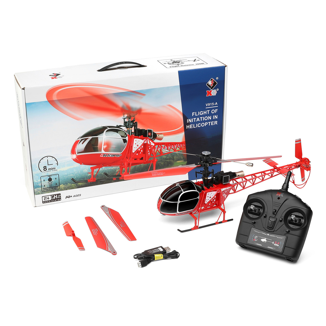 WLToys V915-A New Version LAMA 2.4Ghz 4Channel Helicopter Altitude