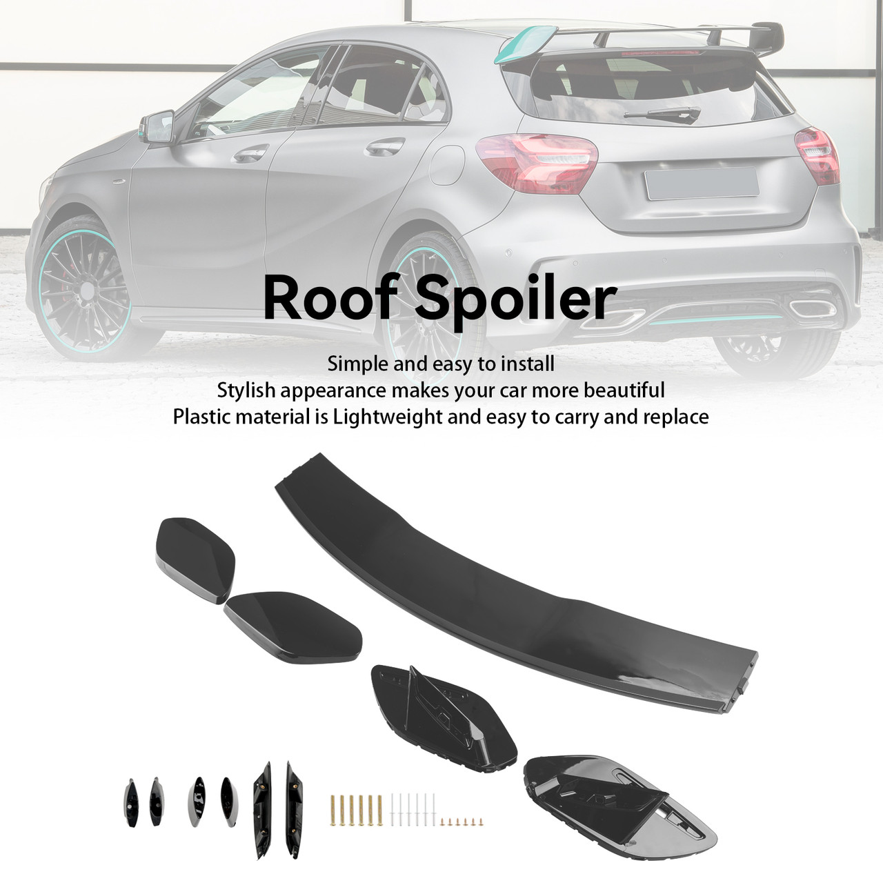 Gloss Black AMG Style Rear Boot Spoiler Roof Fit Mercedes A-Class W177 A45 A35