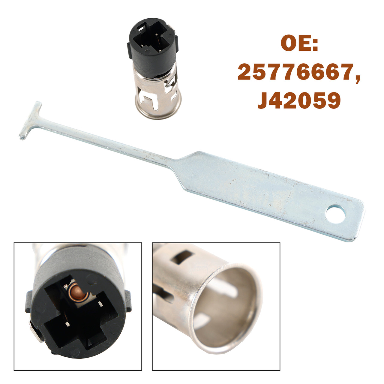 Universal Vehicles Cigarette Lighter Socket & Removal Tool Set 25776667, J42059