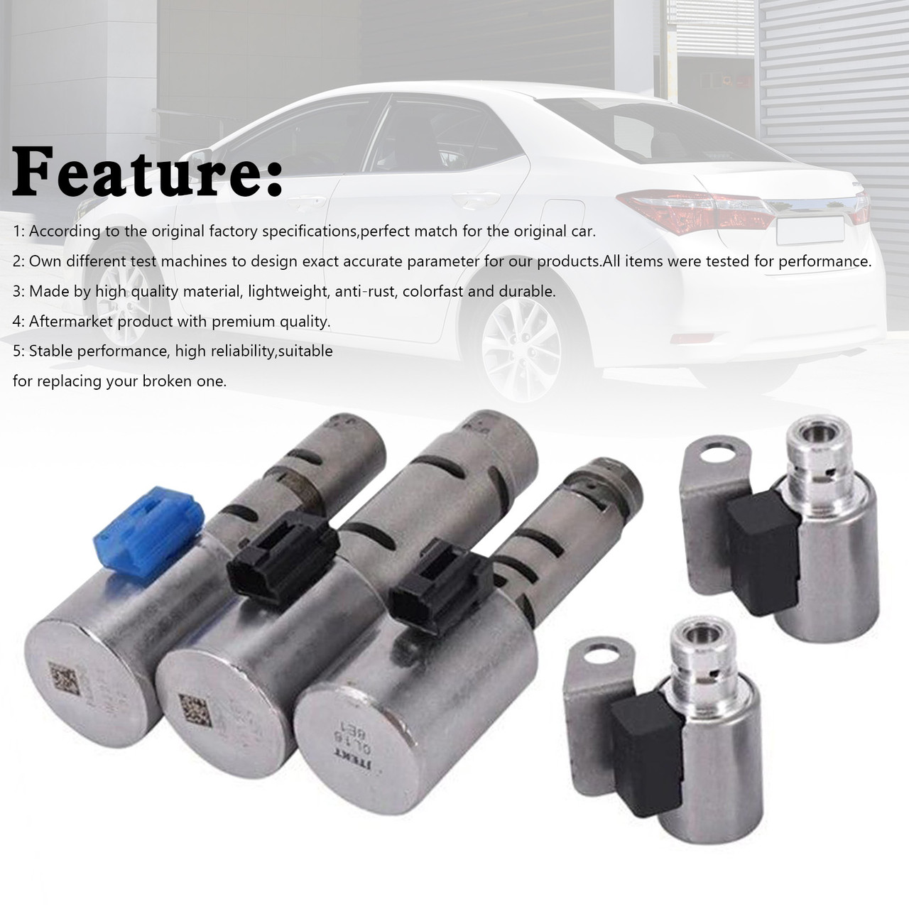 5PCS  K313 CVT Transmission Solenoid Kit For TOYOTA COROLLA 1.8L 2.0L 2014-ON