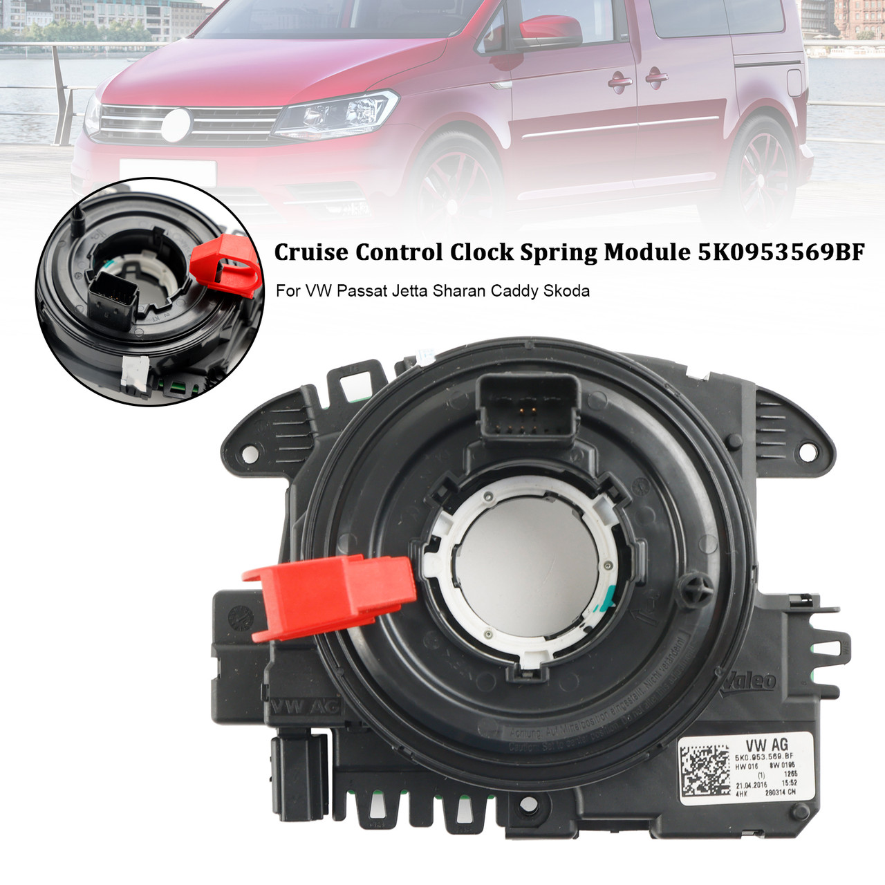 Cruise Control Clock Spring Module 5K0953569BF For VW Passat Jetta