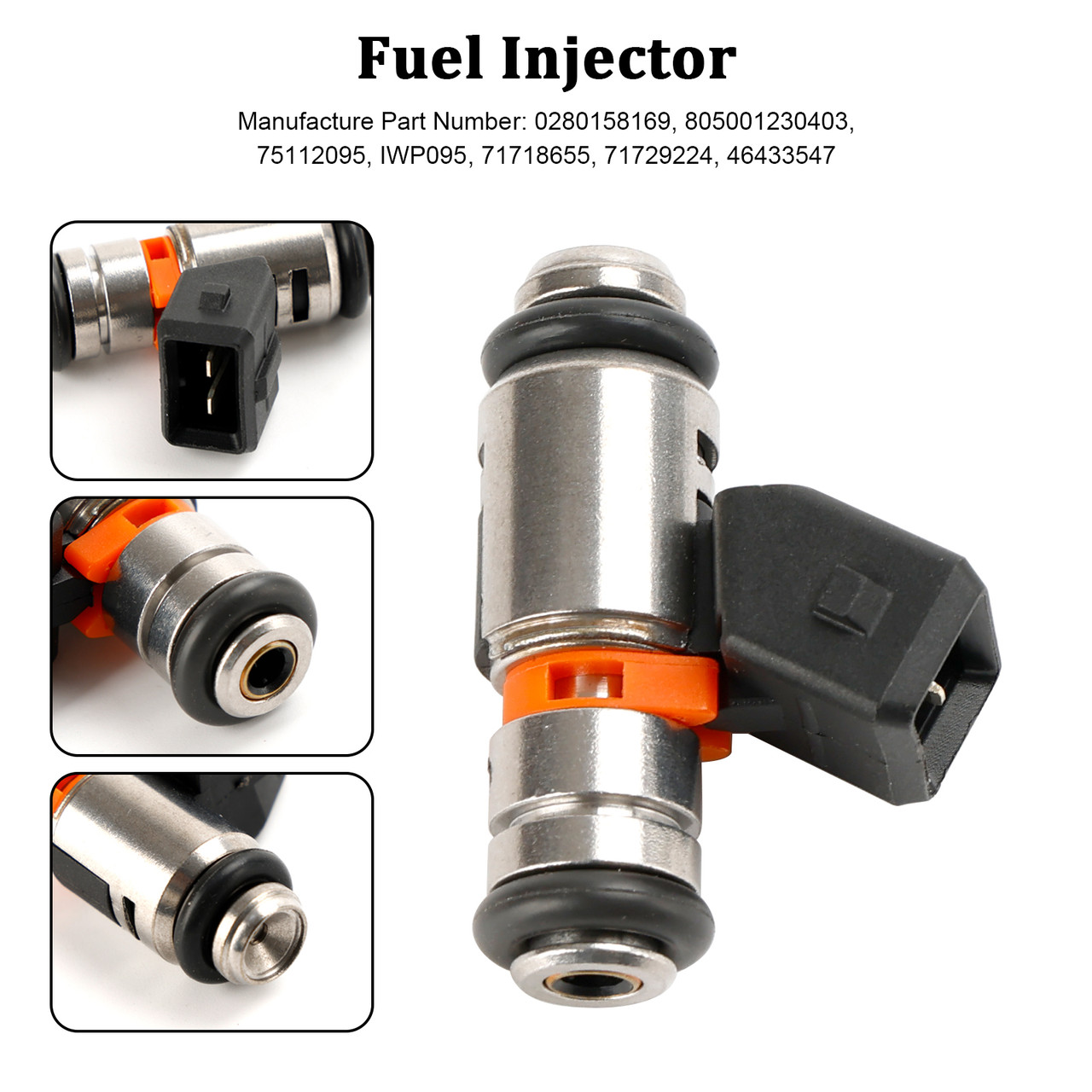 1PCS Fuel Injector IWP095 Fit Fiat Punto 1.4L 2007-2009 Fit Fiat Palio 1.6L 1PCS Fuel Injector IWP095 Fit Fiat Punto 1.4L 2007-2009 Fit Fiat Palio 1.6L