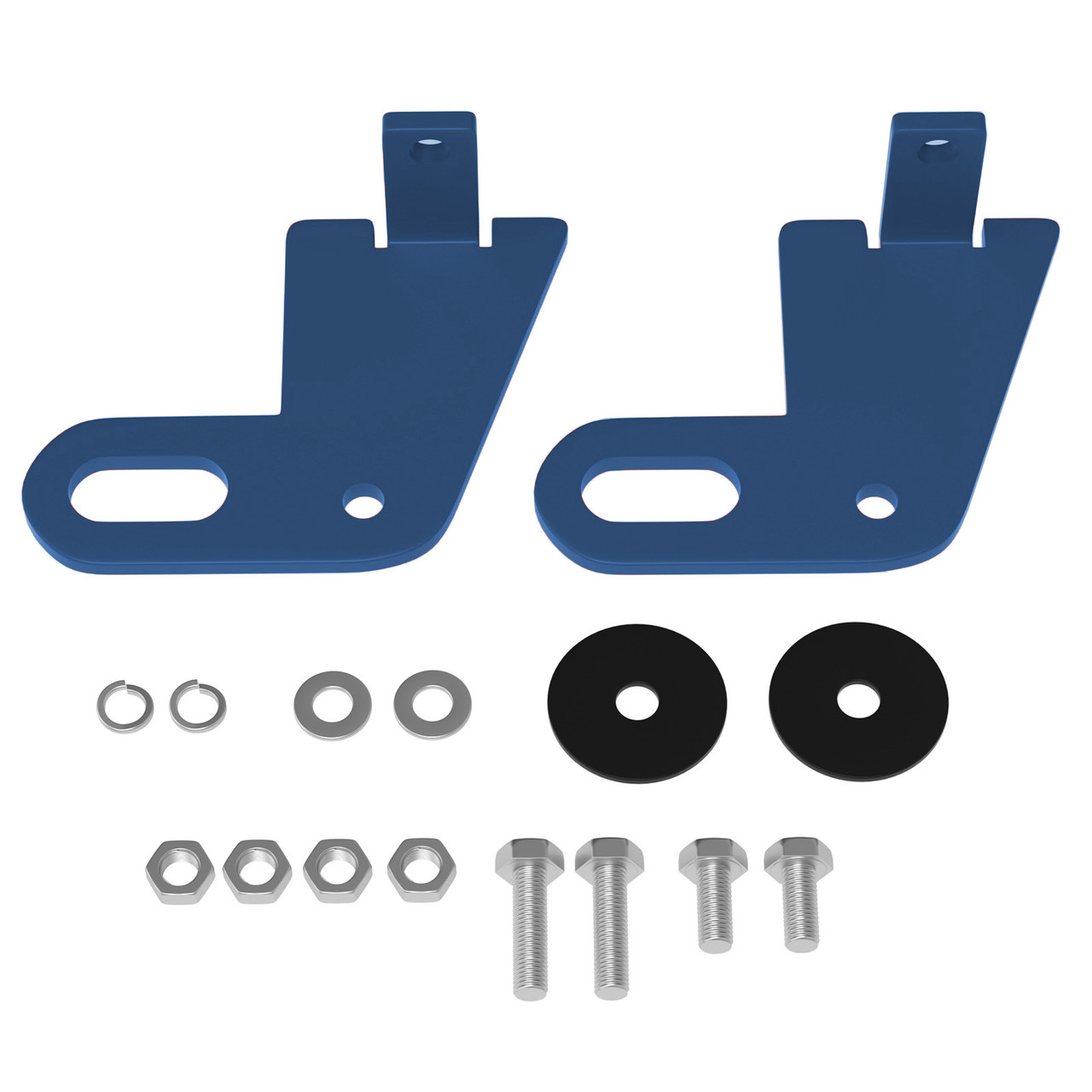 2PCS Rear Left & Right Trailer Hitch For Suzuki Jimny JB64W JB74 2019-2023 blue