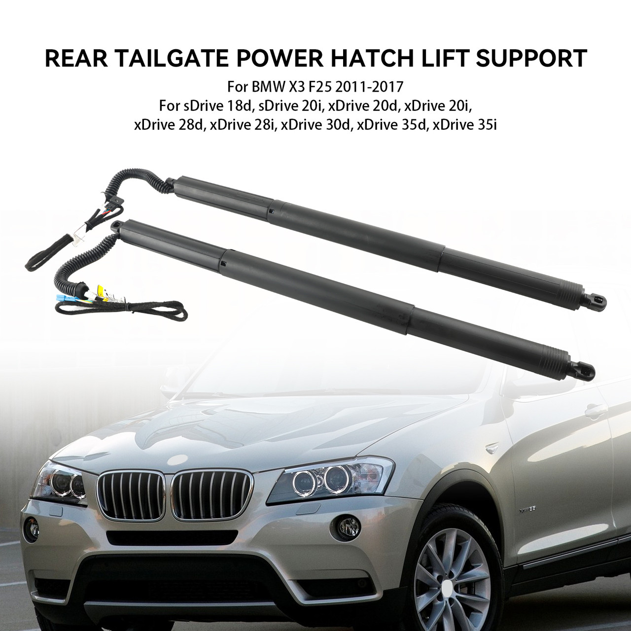 2PCS Left & Right Electric Tailgate Struts Gas 51247232003 Fit BMW X3 F25