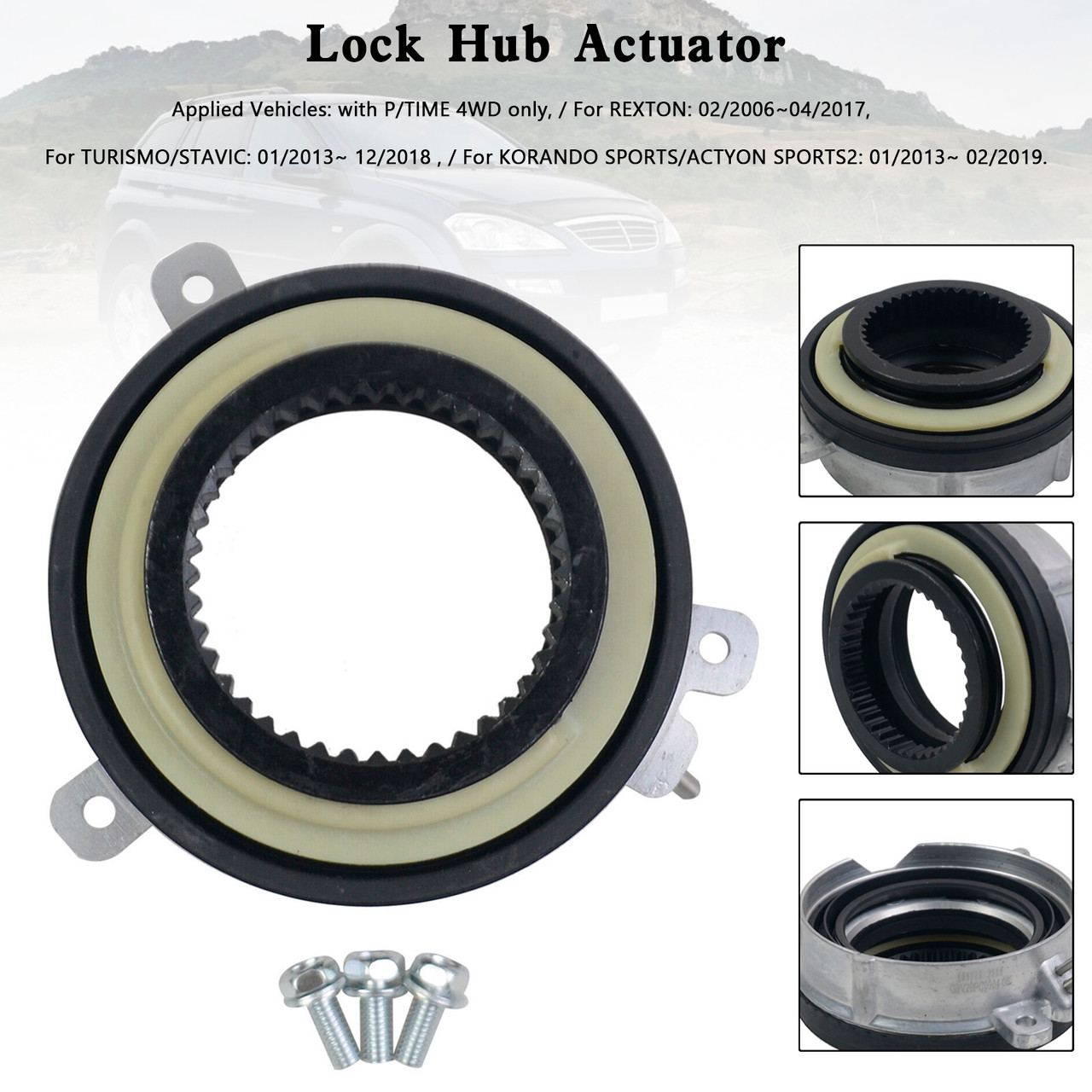 Lock Hub Actuator 4151009100 For SSANGYONG REXTON II ACTYON KYRON STAVIC