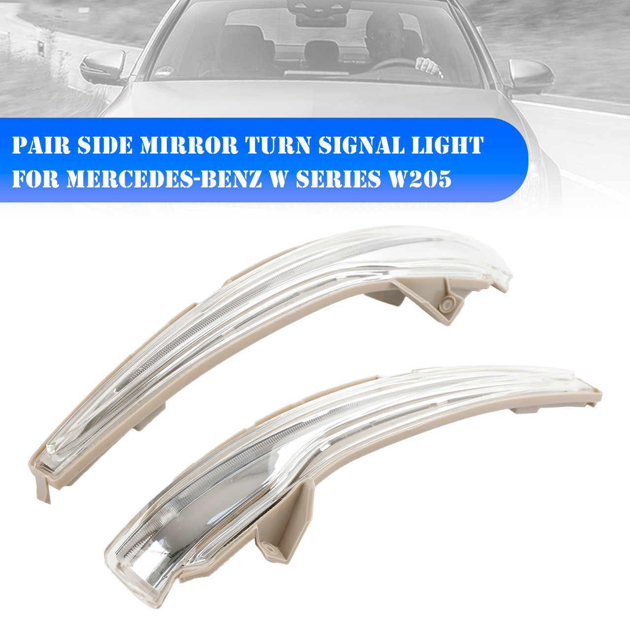 Pair Side Mirror Turn Signal Light For Mercedes-Benz W Series W205 A0999067401