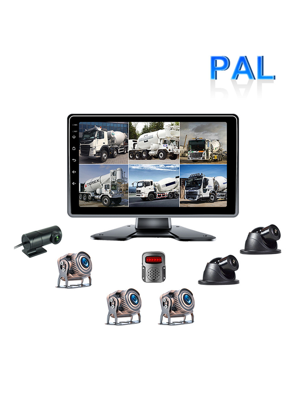 10.1 inch 1024*600 IPS Touch Version with ADAS BSD for RV Truck Bus + 4 Camera