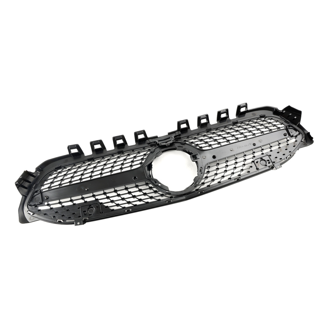 Diamond Front Bumper Grille Grill Fit Mercedes Benz A-Class W177 2019-2023 Black