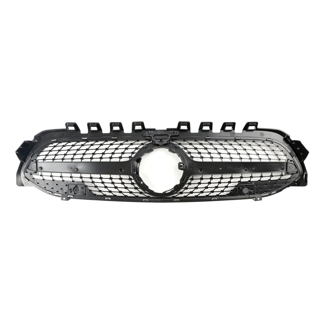 Diamond Front Bumper Grill Grille Fit Benz A-Class W177 2019-2023 Black