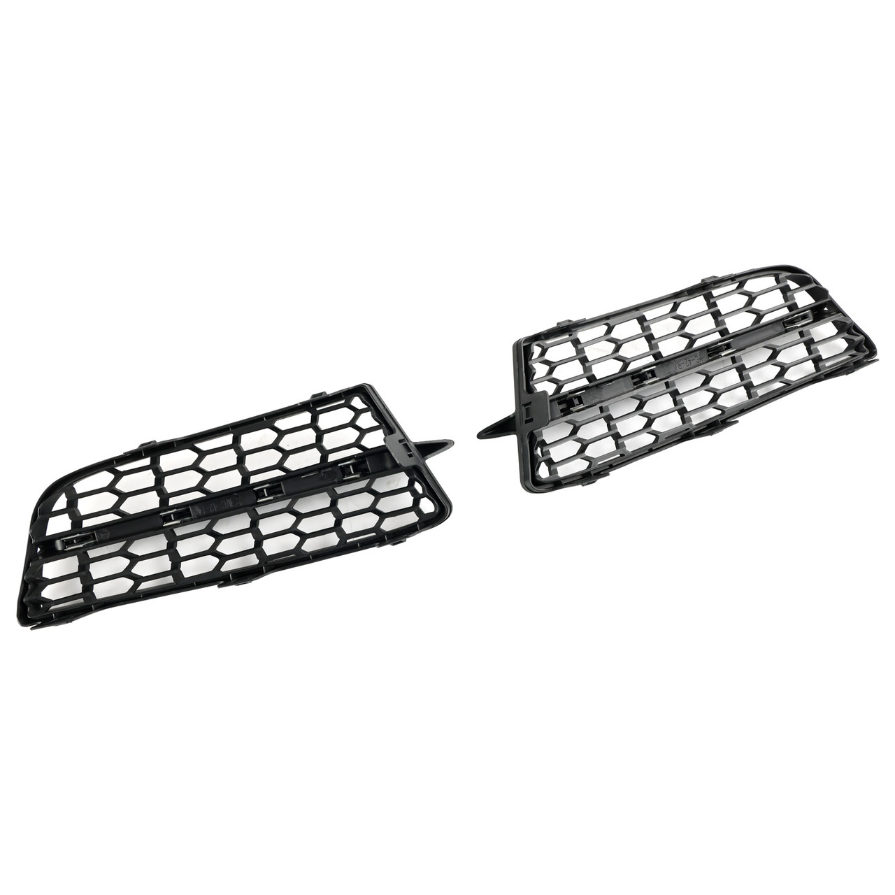 2PCS Front Bumper Fog Light Cover Bezel Grill Grille Fit BMW F20 F21 2011-2015 M Silver