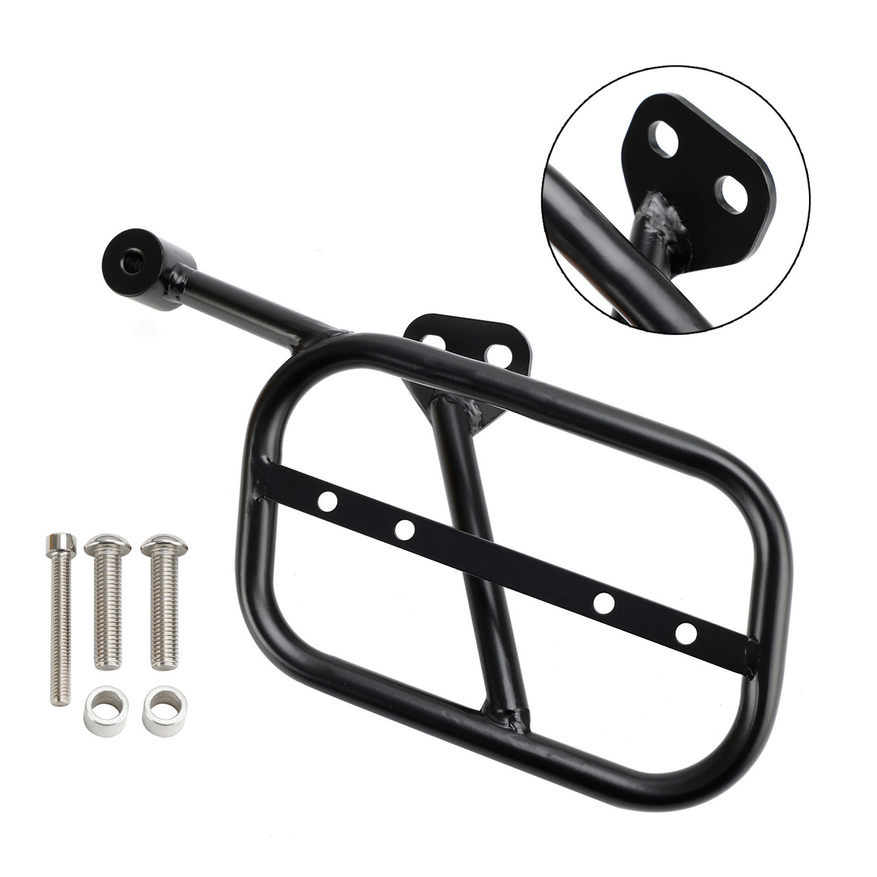 Luggage Rack Side Saddle Bag Mount Bracket Left For Guzzi V9 Bobber Roamer 18-23