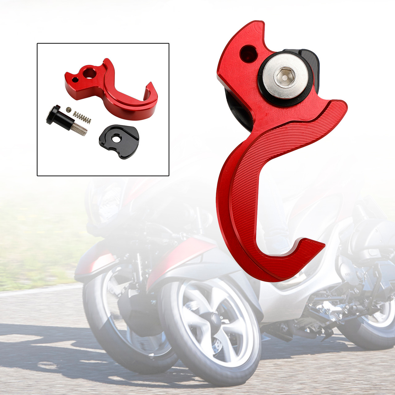 Carry Helmet Hook Bottle Cargo Hanger Red For Yamaha Tricity 125 14-21 155 23