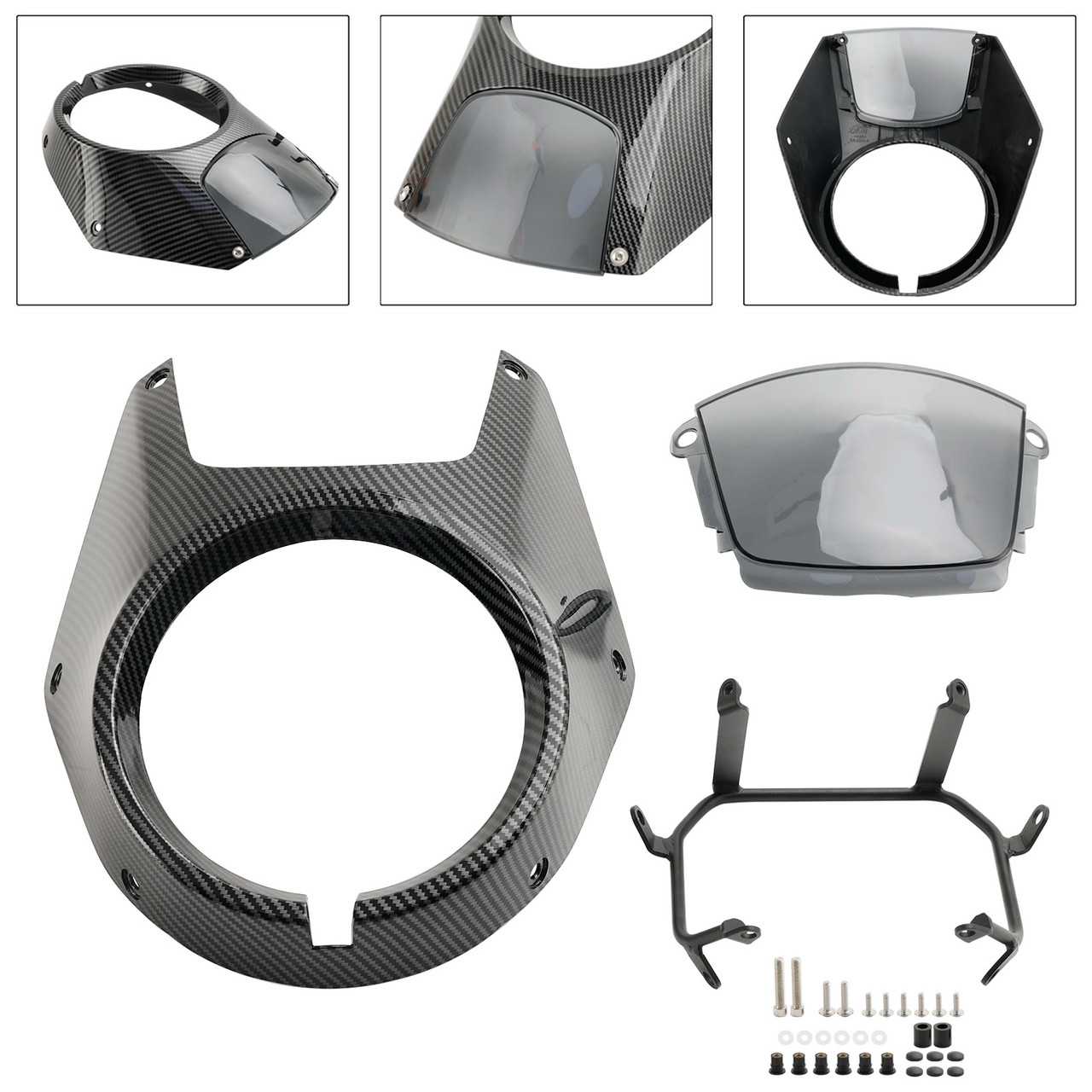 Headlight Windshield Fairing Windscreen For Honda CL300 2023 Carbon