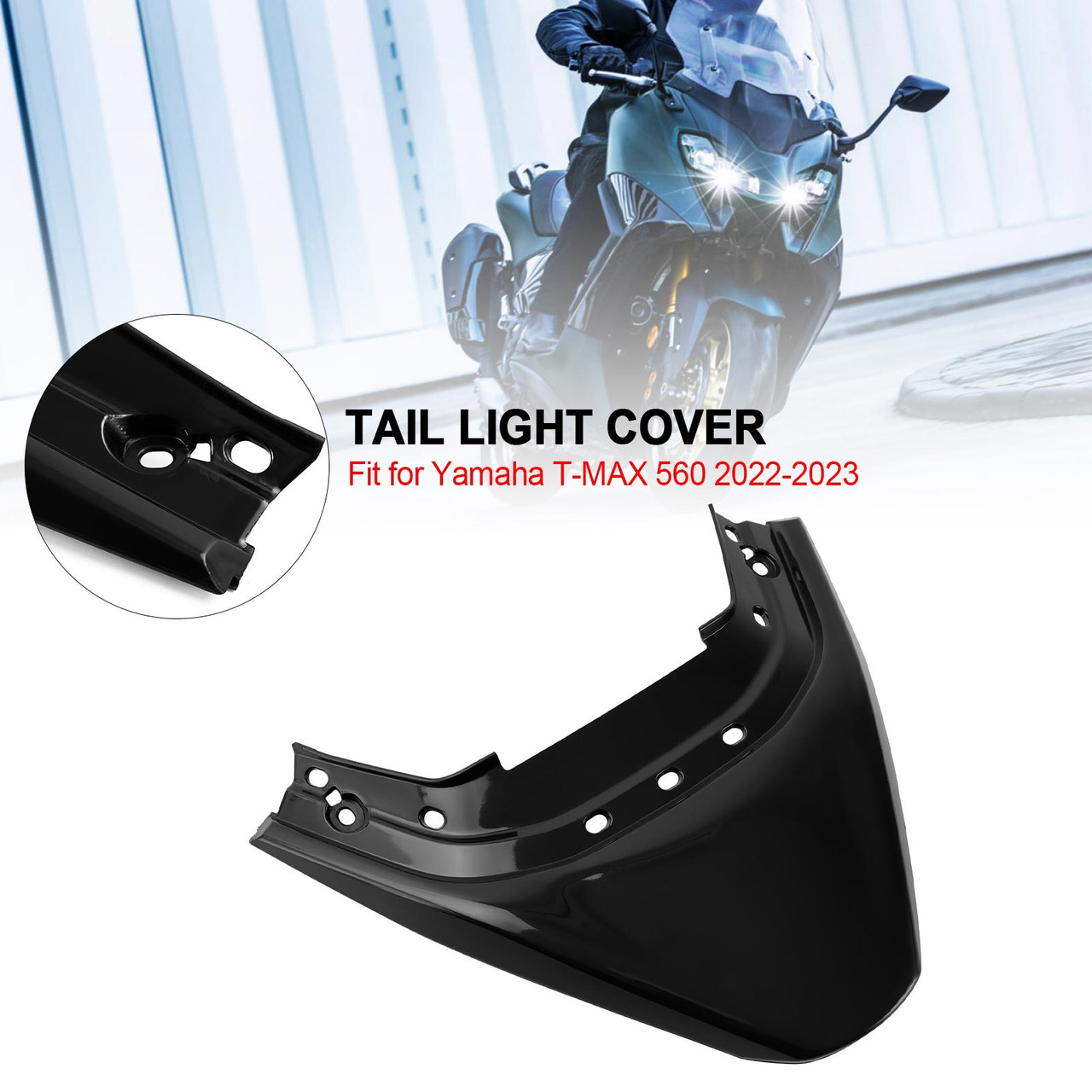 Rear Seat Tail Light Cover Fairing Cowl for Yamaha T-MAX 560 2022-2023