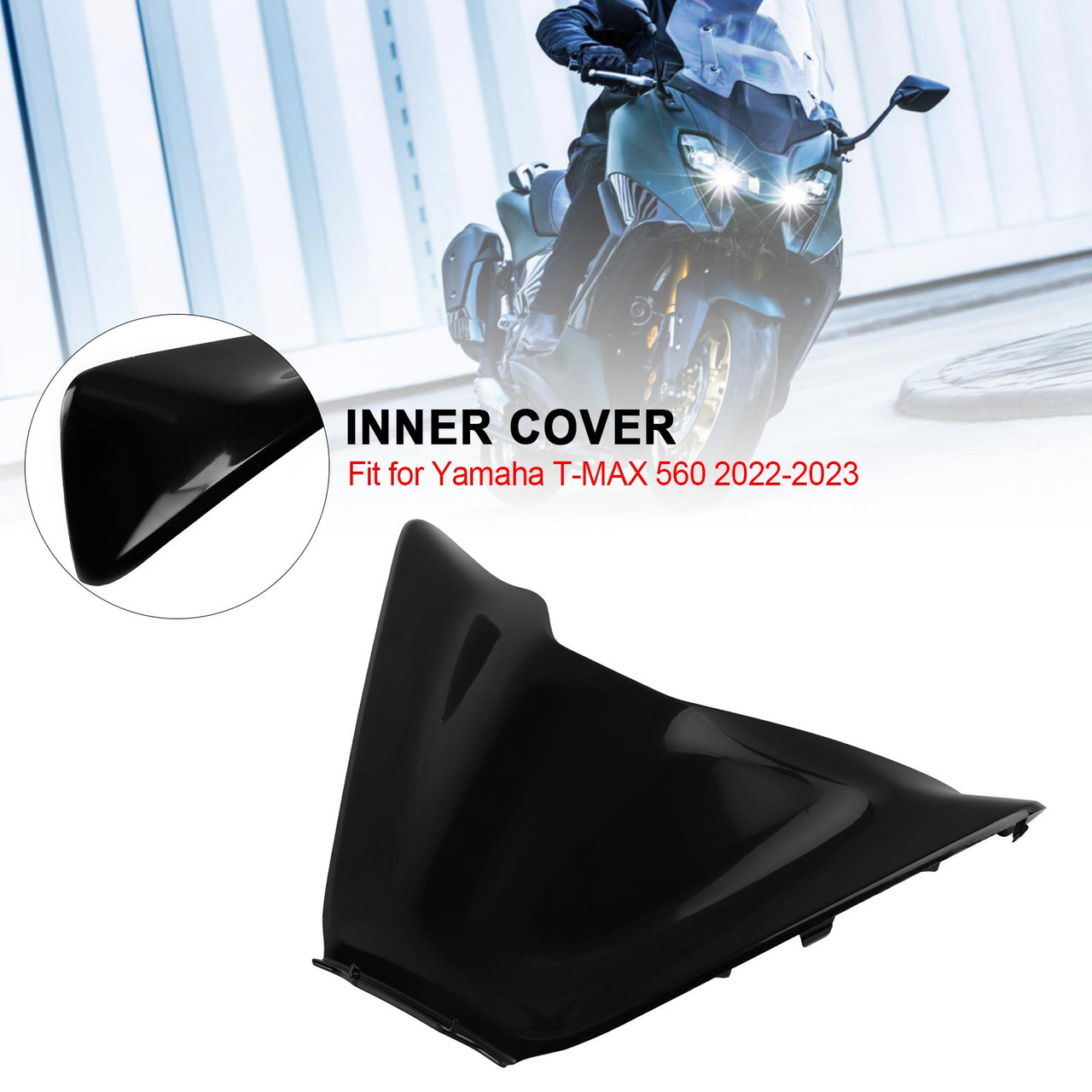 Unpainted ABS Upper Cowl Assy Inner Cover for Yamaha T-MAX 560 2022-2023