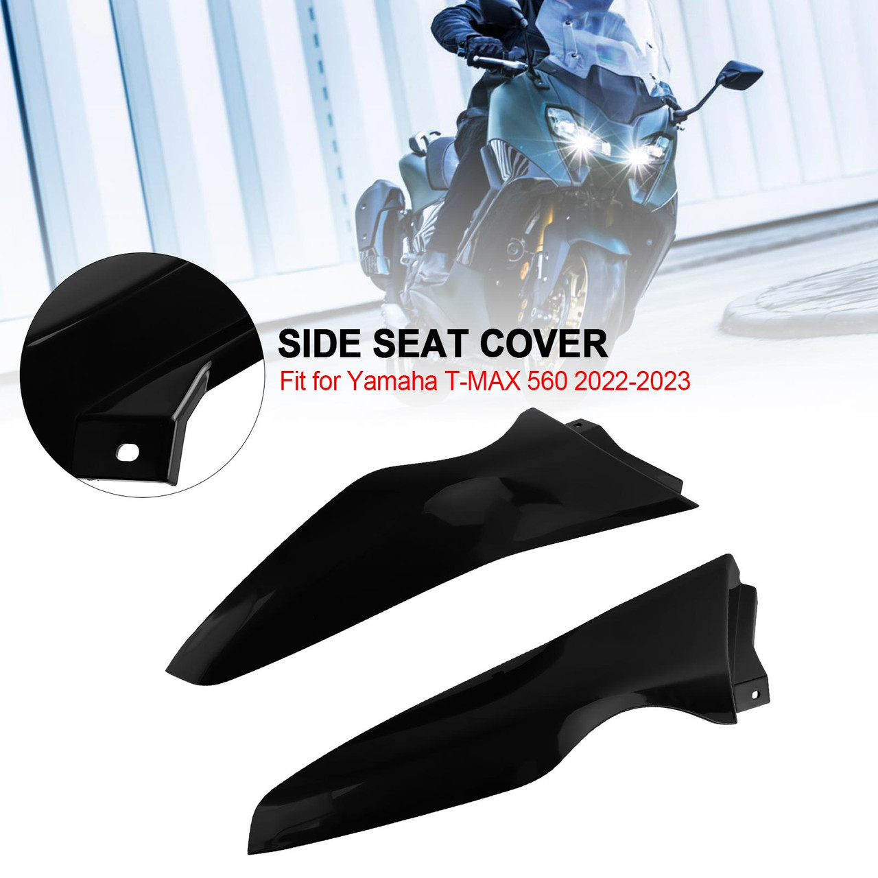 Unpainted Tank Side Seat Cover Fairing For Yamaha T-MAX 560 2022-2023