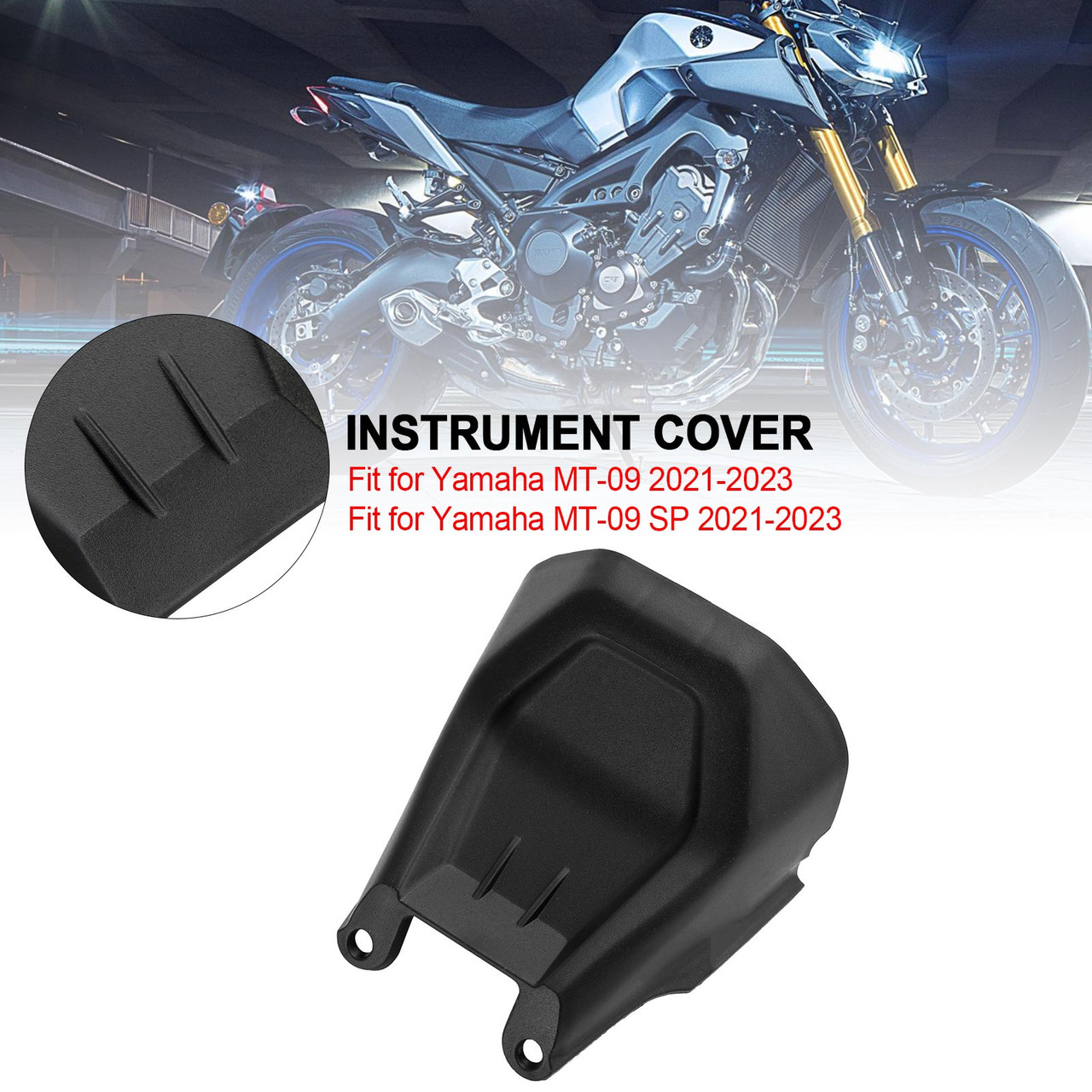 Unpainted instrument cover Fairing For Yamaha MT-09 / MT-09 SP 2021-2023