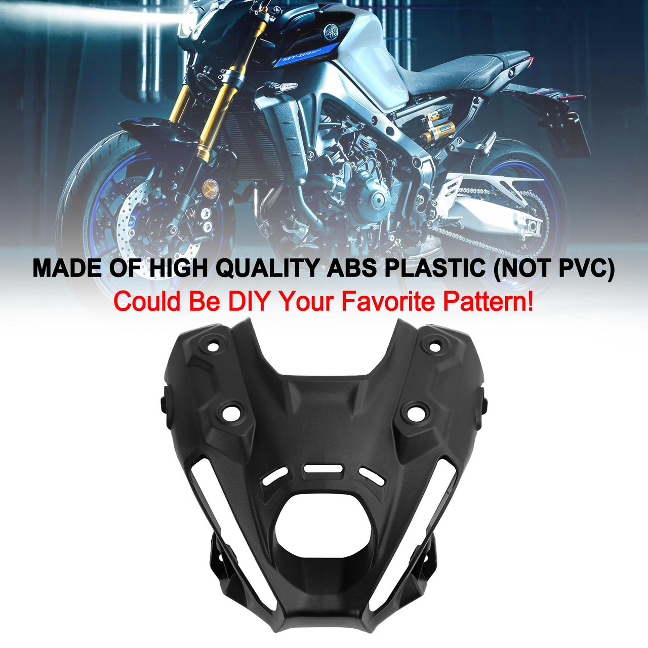 Unpainted Front Headlight Nose Cover For Yamaha MT-09 / MT-09 SP 2021-2023