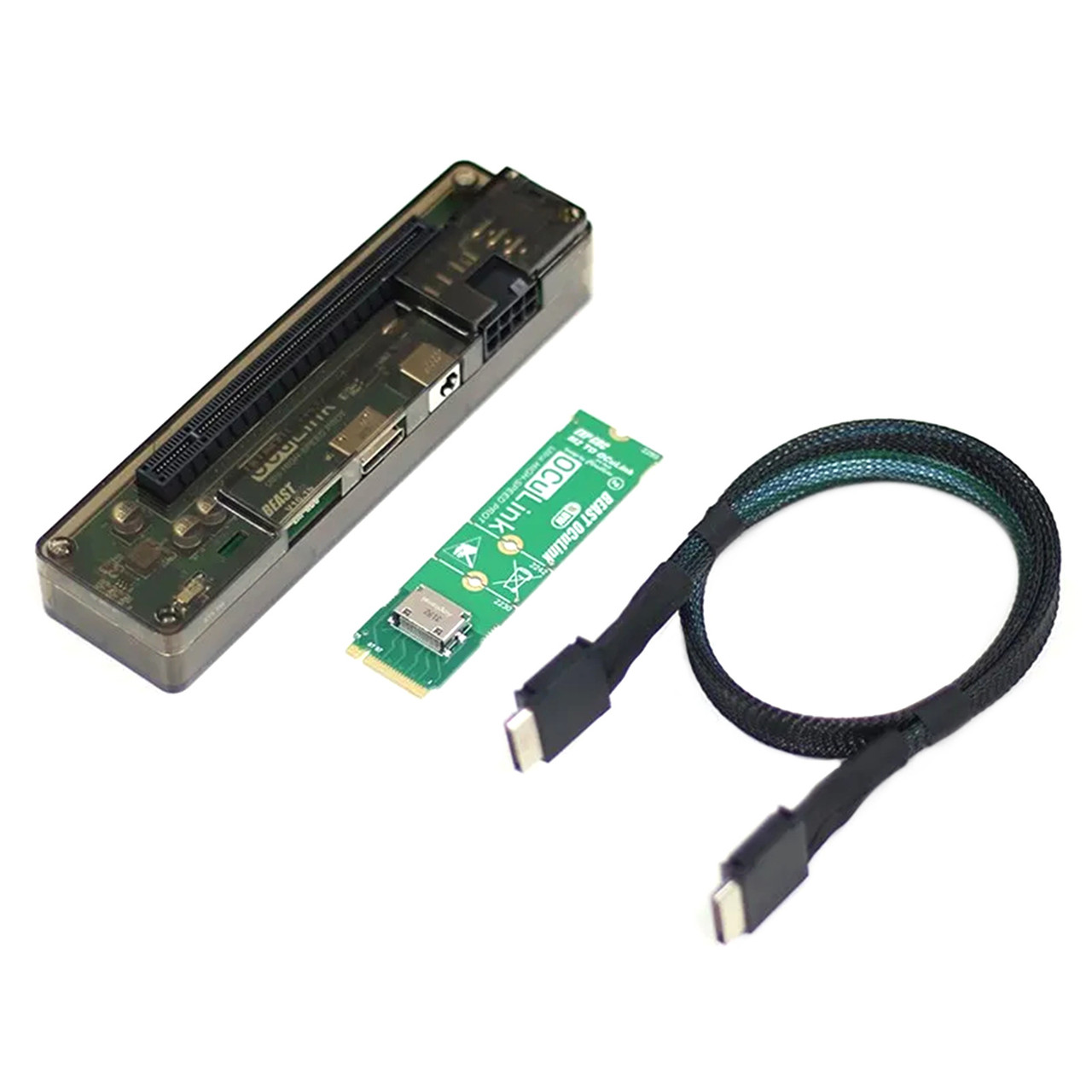 Beast OCuLink PCI-E X4 M.2 MKEY to OCULINK Card Dock Adapter Board