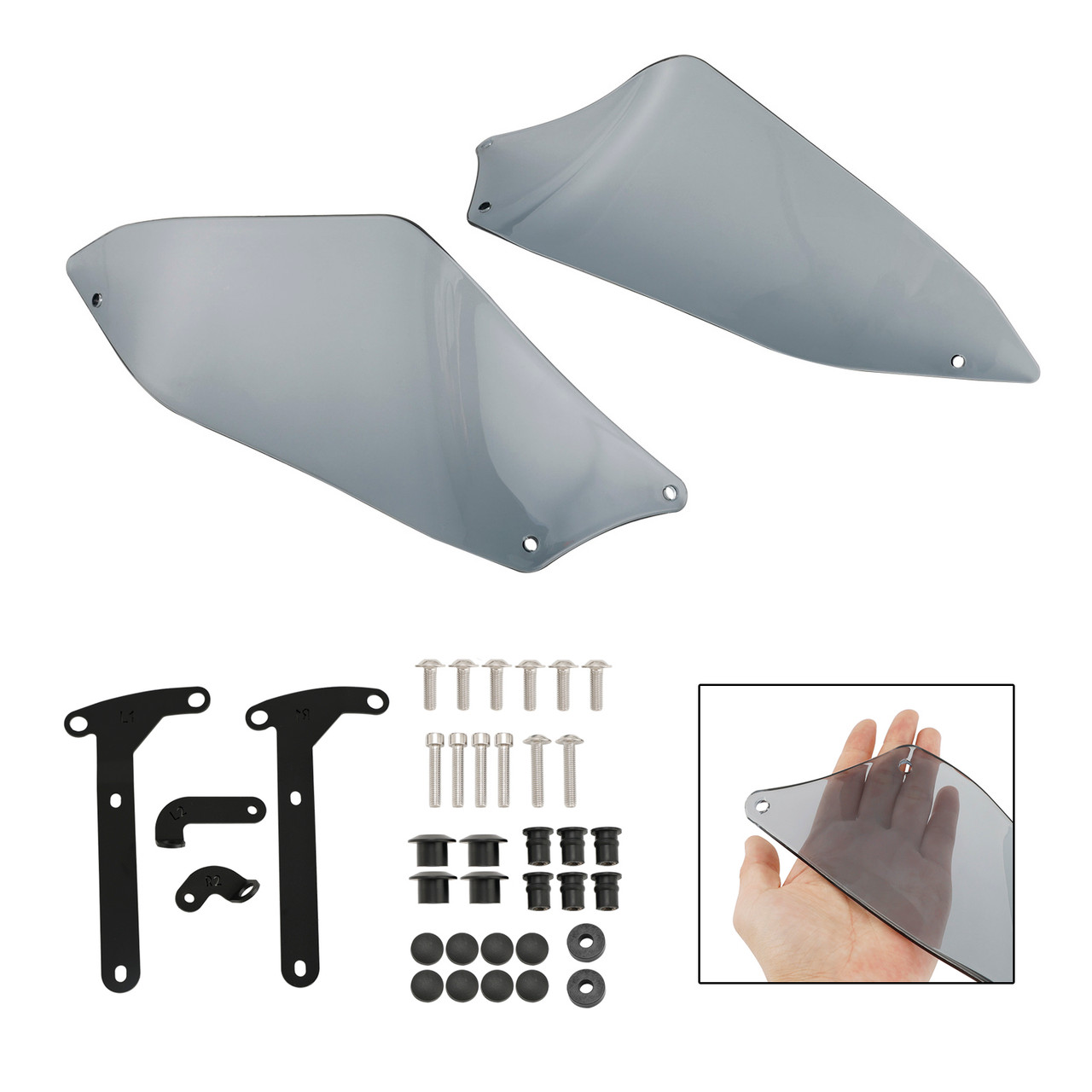 Motorcycle Deflector Side Top for DUCATI Desert X 2022-2023 Gray