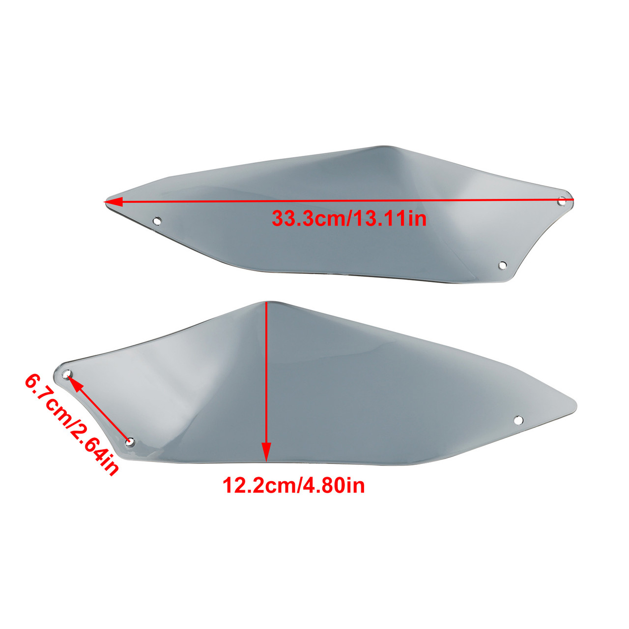 Motorcycle Deflector Side Top for DUCATI Desert X 2022-2023 Gray