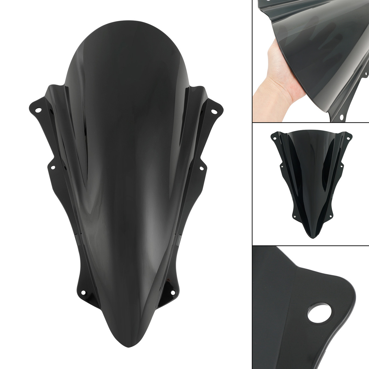 Windshield Windscreen for Kawasaki ZX-25R 2020-2023 ZX-4R/ZX-4RR 2023- BLK