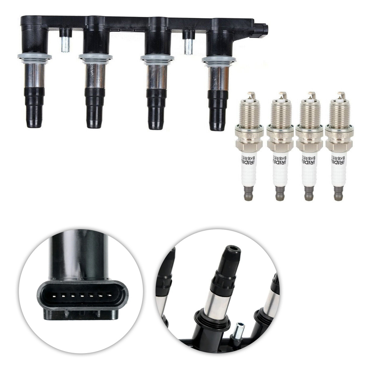 1x Ignition Coils +4x Spark Plugs 55561655 For Chevrolet Sonic 1.8L 2012-2018