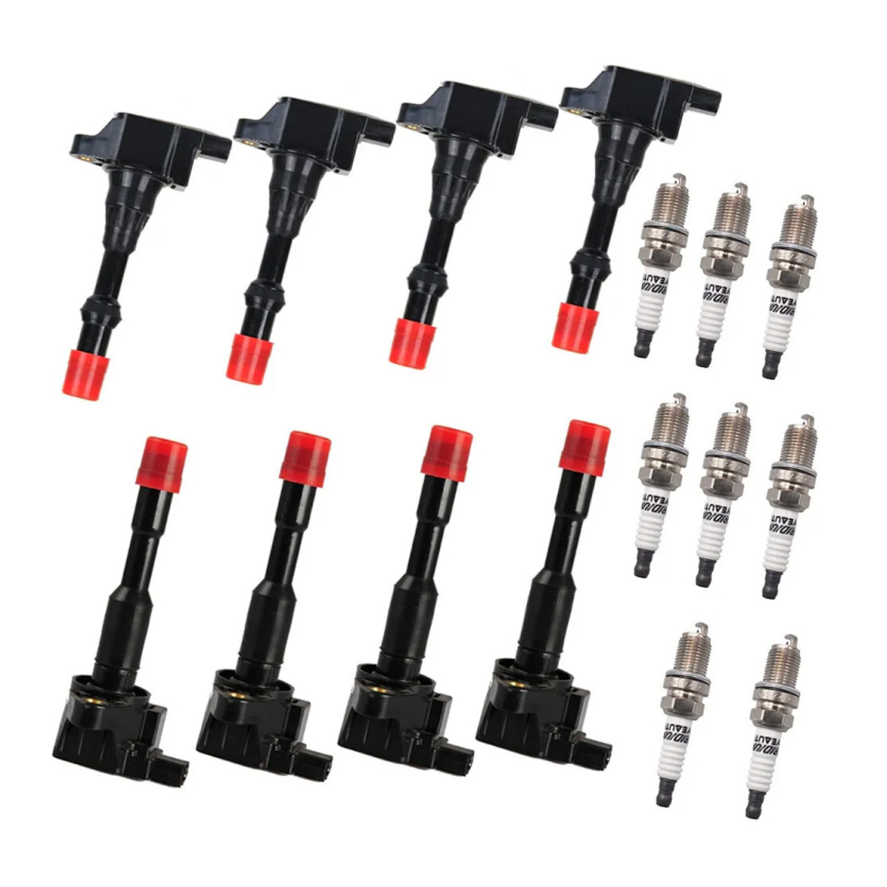 8x Ignition Coil +Spark Plug UF374 For Honda Civic Hybrid L4 2006-2010